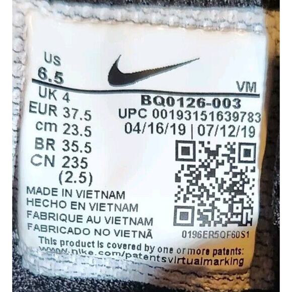 Nike Womens Air Max Axis Premium BQ0126-003 Black Running Shoes Sneaker Size 6.5 - Picture 10 of 10